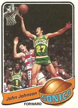 1979-80 Topps #104 - John Johnson - Seattle SuperSonics