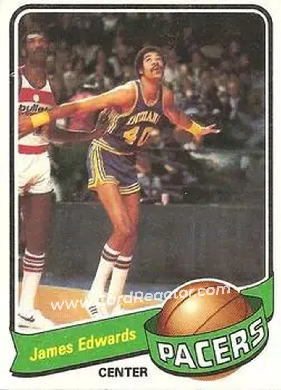 1979-80 Topps #113 - James Edwards - Indiana Pacers - Front