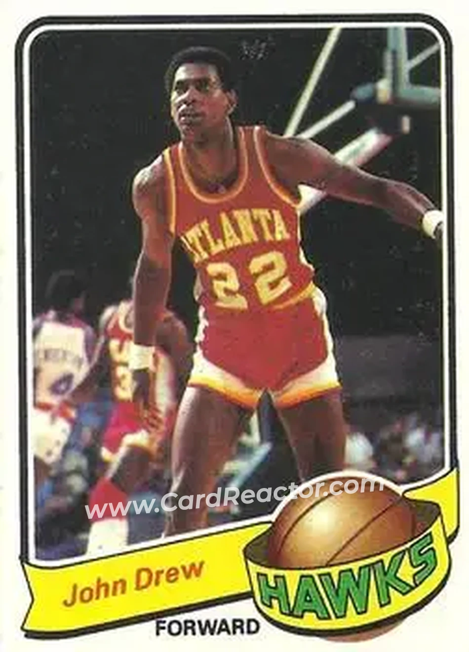 1979-80 Topps #118 - John Drew - Atlanta Hawks - Front