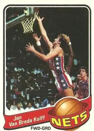1979-80 Topps #123 - Jan van Breda Kolff - New Jersey Nets