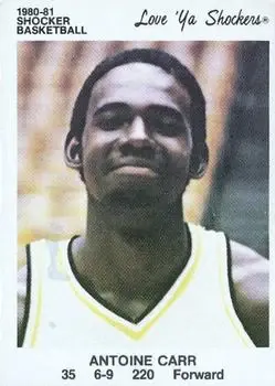 1980-81 Wichita State Shockers Police #NNO Antoine Carr