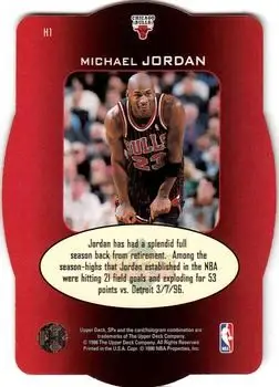 Back of Michael Jordan