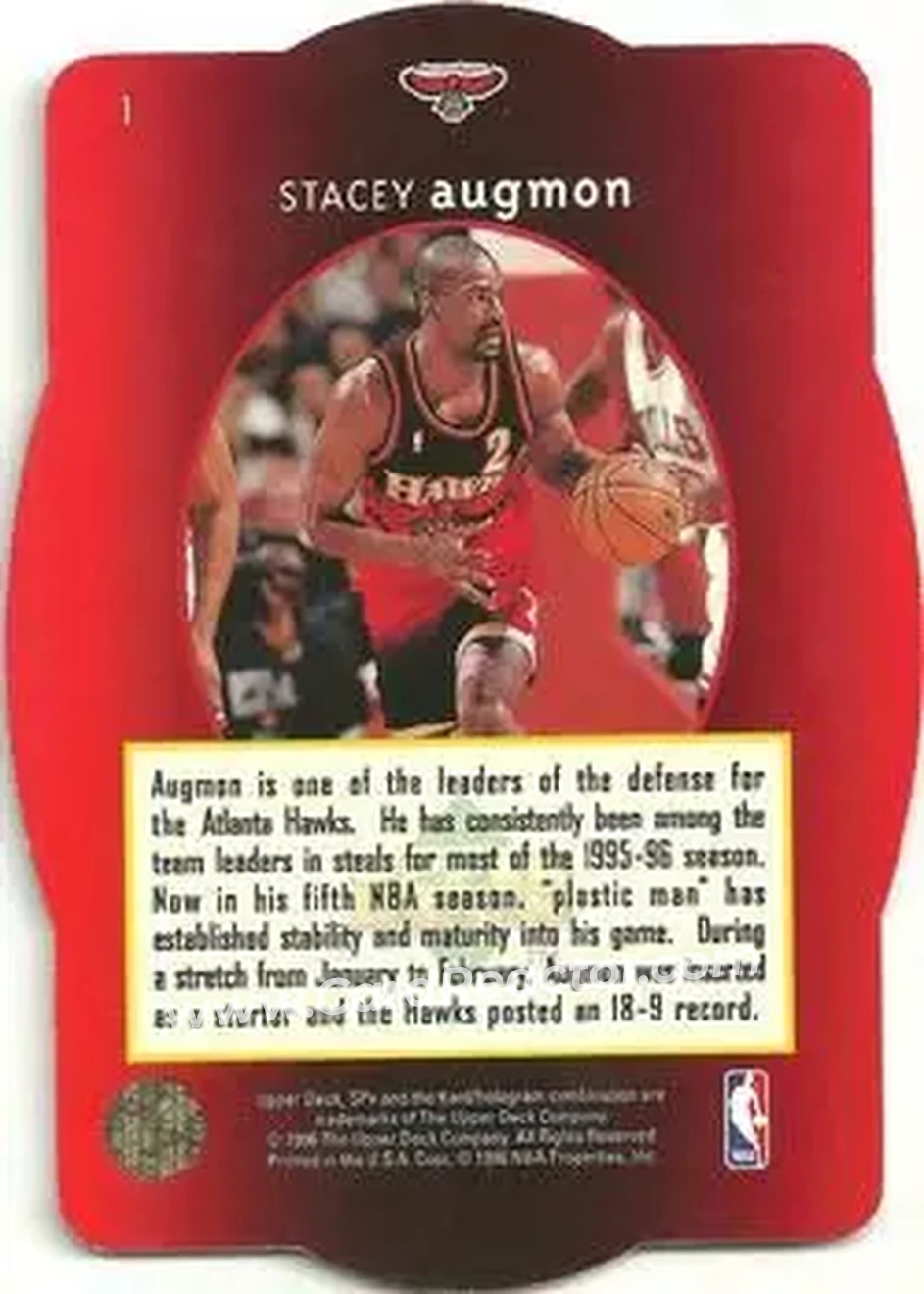 Back of Stacey Augmon