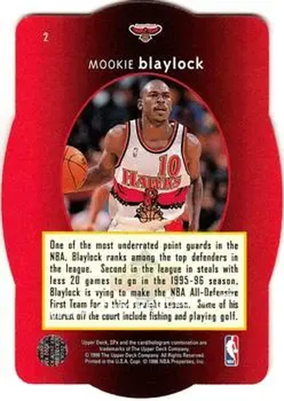 Back of Mookie Blaylock