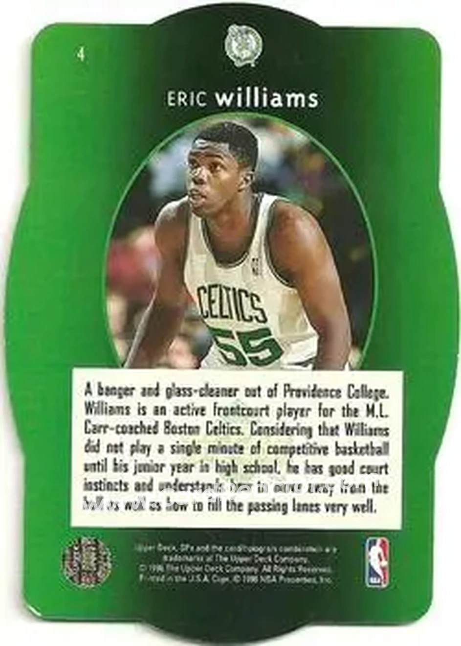 Back of Eric Williams