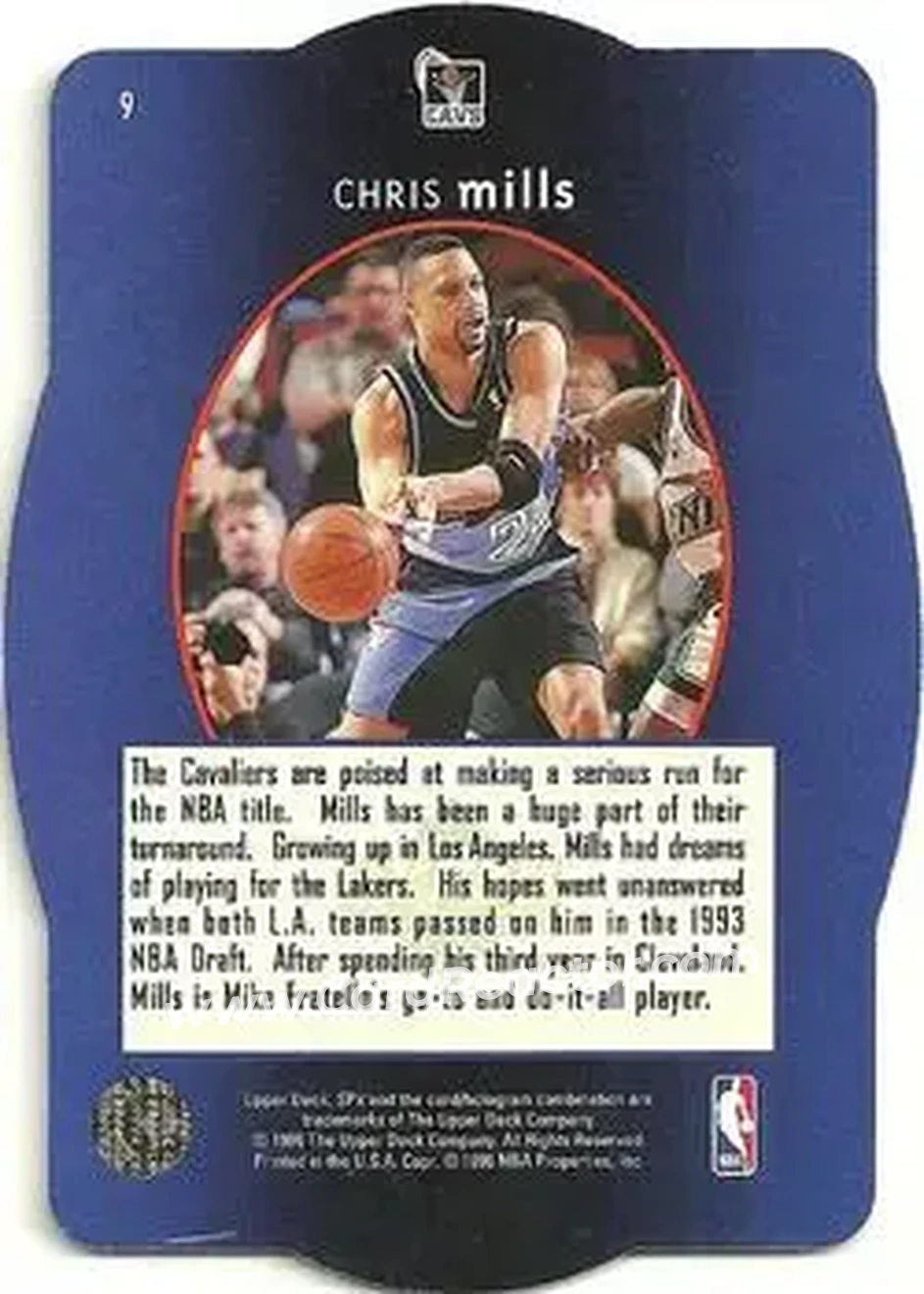 Back of Chris Mills