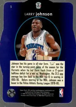 Back of Larry Johnson