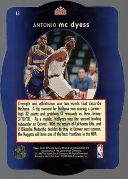 Back of Antonio McDyess