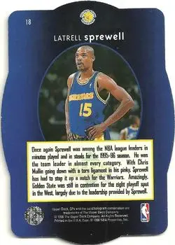 Back of Latrell Sprewell