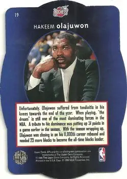 Back of Hakeem Olajuwon
