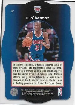 Back of Ed O'Bannon