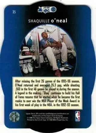 Shaquille O'Neal Rückseite