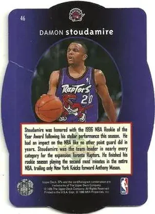 Achterkant van Damon Stoudamire