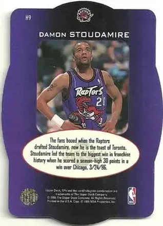 Achterkant van Damon Stoudamire