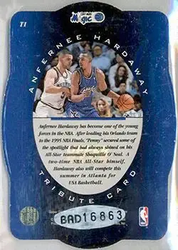 1996 SPx - Single Inserts #T1 - Anfernee Hardaway - Orlando Magic
