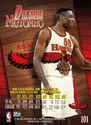 Dikembe Mutombo Rückseite