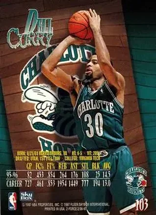 Reverso de Dell Curry