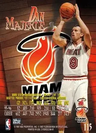 Dan Majerle Rückseite