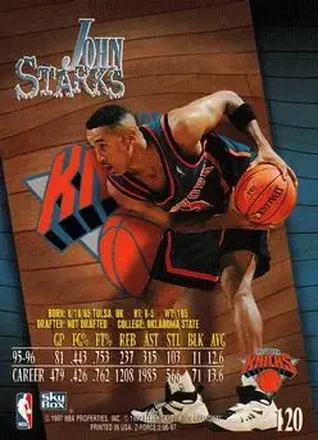Verso de John Starks