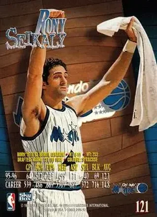 Verso de Rony Seikaly