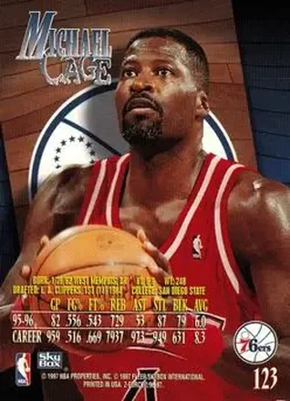 Michael Cage 뒷면