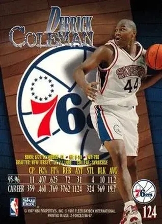 Derrick Coleman 뒷면