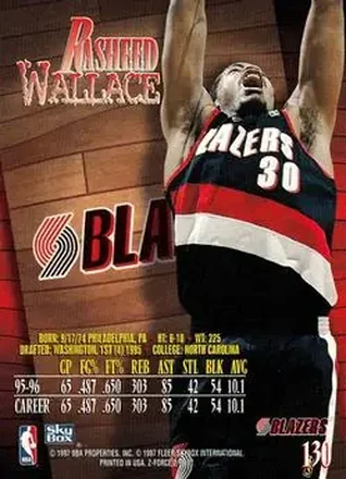Rasheed Wallace Rückseite