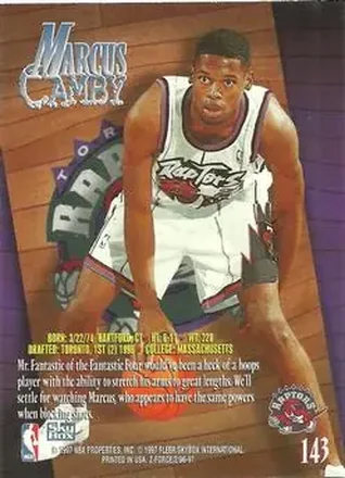 Reverso de Marcus Camby