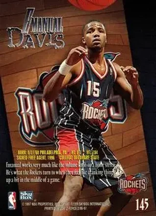 Emanual Davis 뒷면