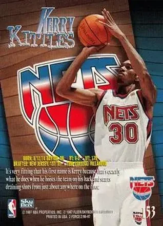 Kerry Kittles Rückseite