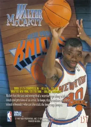 Walter McCarty 뒷면