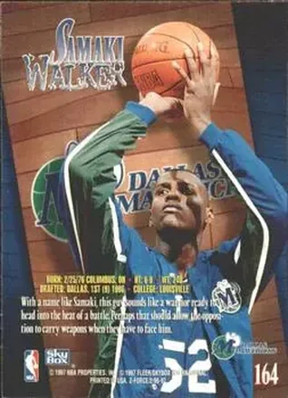 Samaki Walker 뒷면