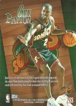 Gary Payton Rückseite
