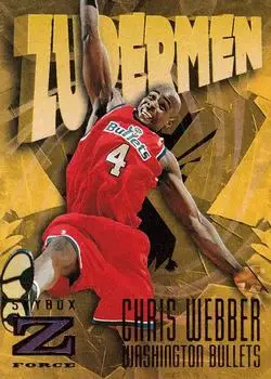 1996-97 SkyBox Z-Force #198 Chris Webber