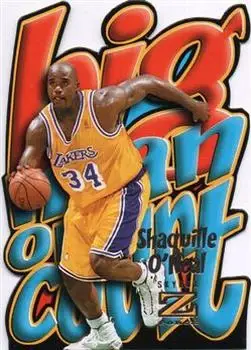 1996-97 SkyBox Z-Force #8 Big Man on Court (BMOC) Shaquille O'Neal