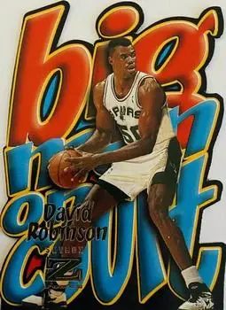 1996-97 SkyBox Z-Force #10 Big Man on Court (BMOC) David Robinson