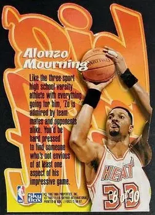 Verso de Alonzo Mourning