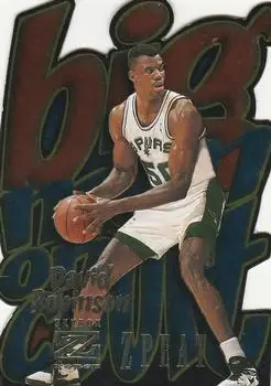 1996-97 SkyBox Z-Force #10 Big Man on Court (BMOC) Zpeat David Robinson