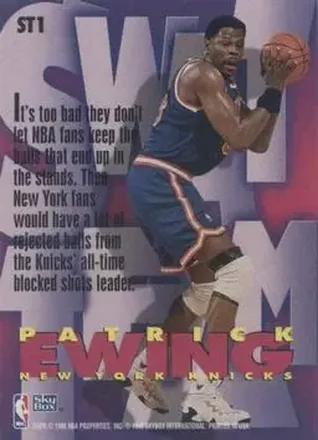 Verso de Patrick Ewing