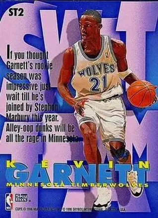 Achterkant van Kevin Garnett