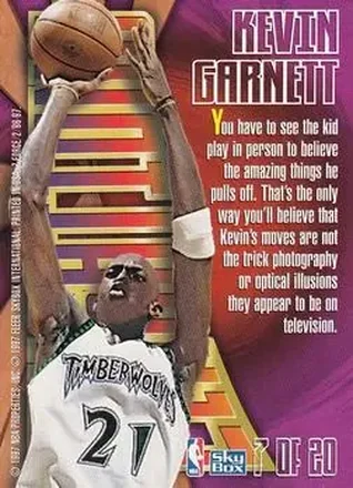 Kevin Garnett Rückseite