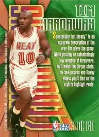 Tim Hardaway Rückseite