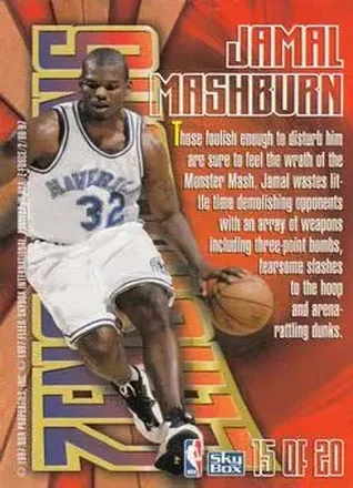 Jamal Mashburn 뒷면