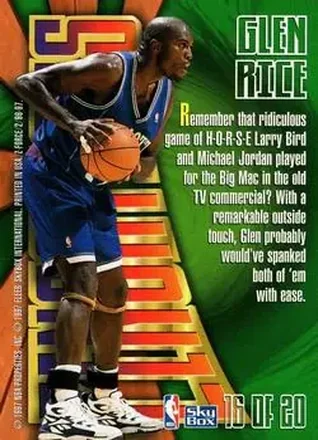 Glen Rice 背面