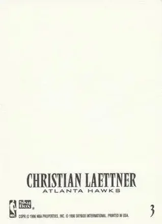 Christian Laettner 裏面