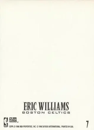 Eric Williams Rückseite