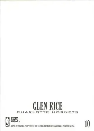 Glen Rice 裏面