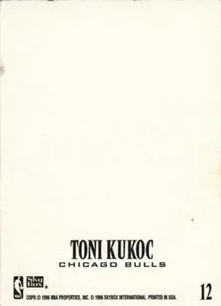 Verso de Toni Kukoc