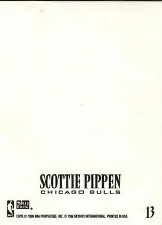 Scottie Pippen 뒷면