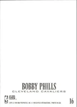 Bobby Phills 뒷면